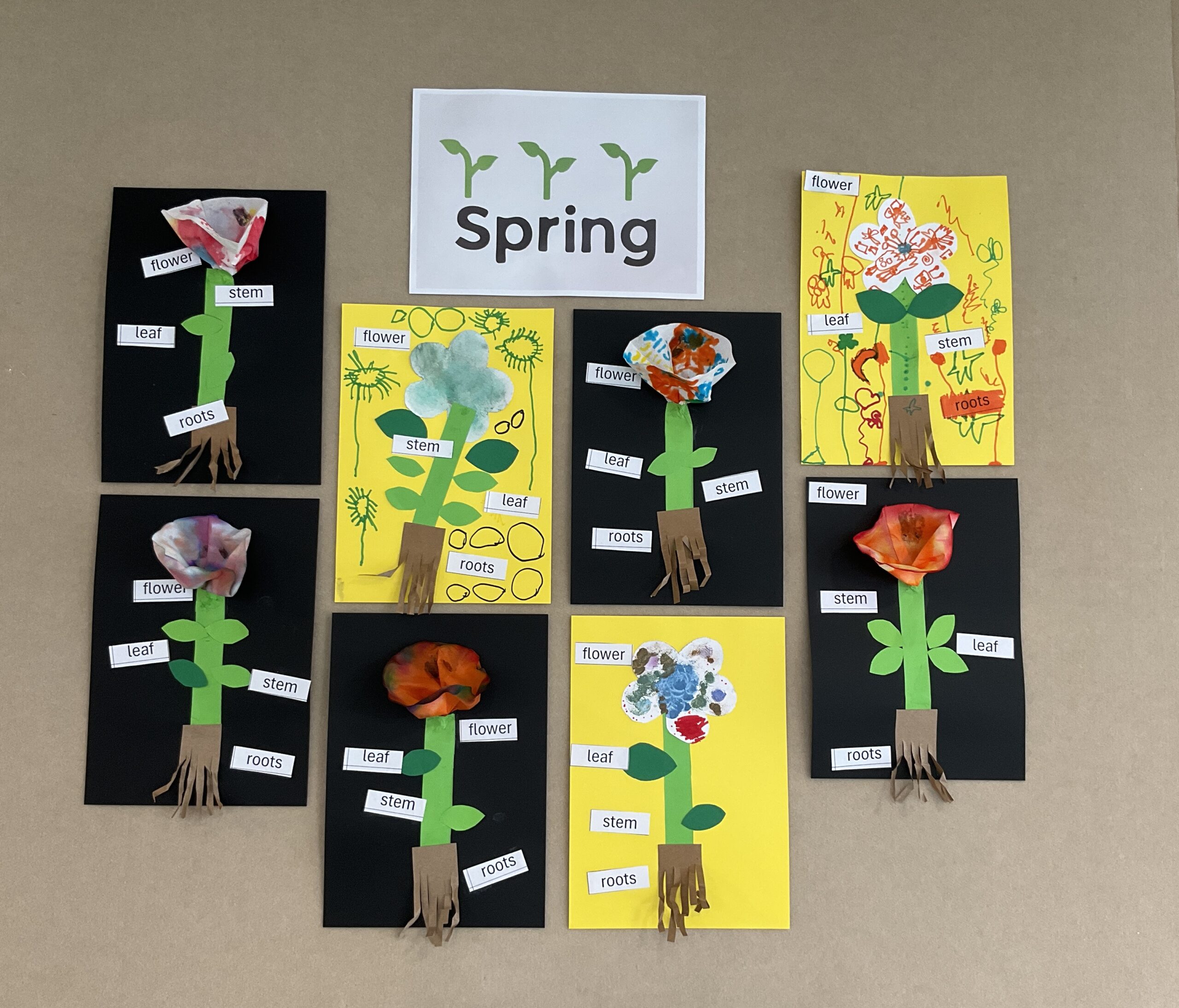 Exploring the Magic of Spring with Coffee Filter Flower Collage