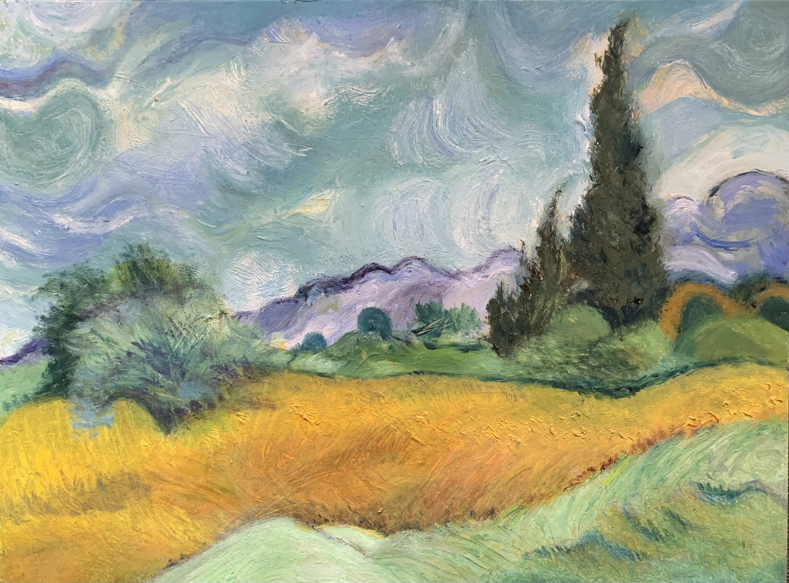 How to Paint Like Van Gogh in the Wheatfields