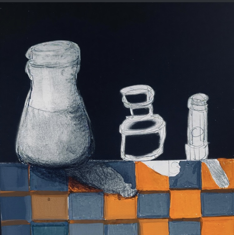 Exploring Value and Composition Through Still Life: A Student Work in Progress