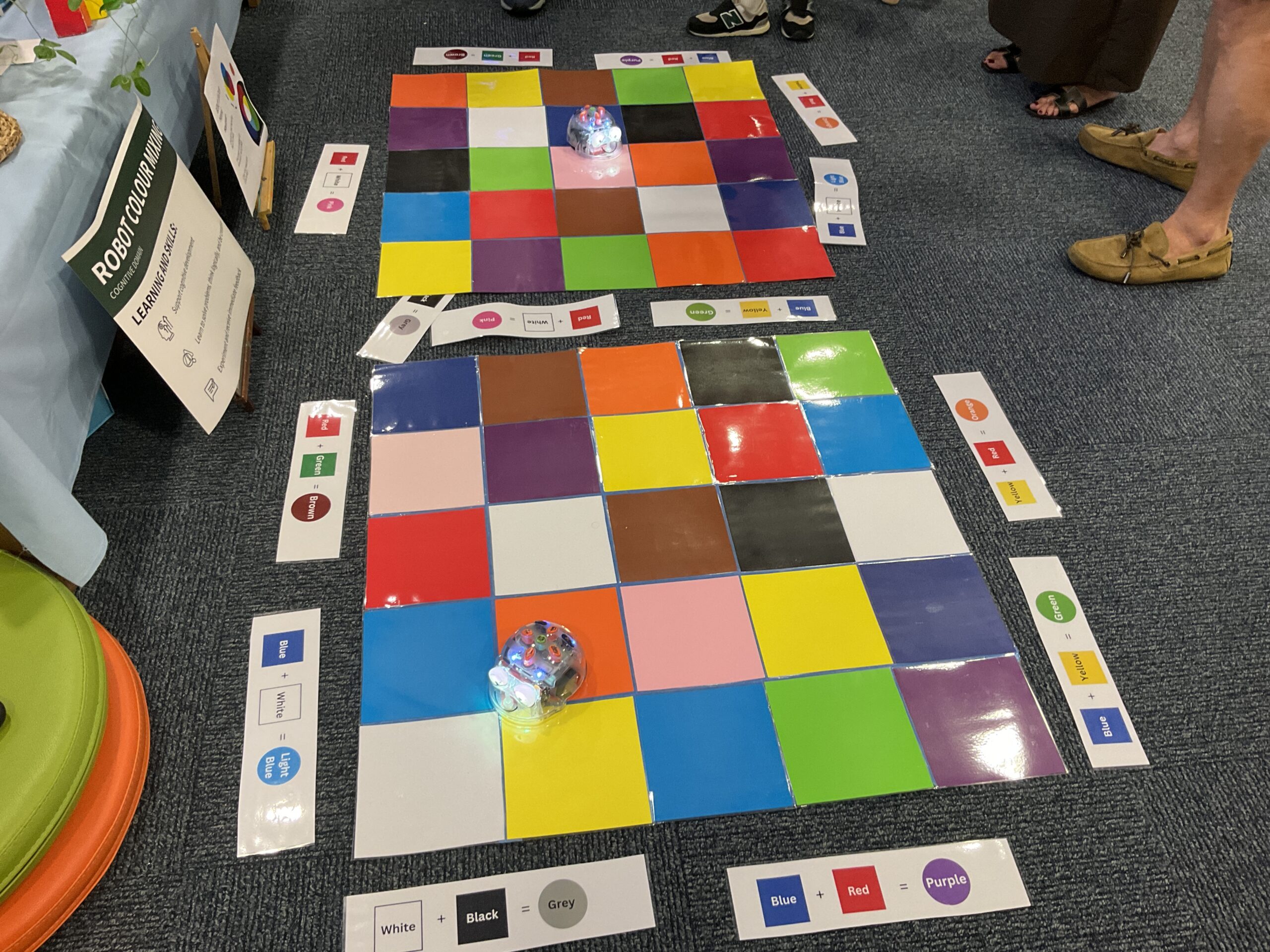 Bridging STEAM and Cognitive Learning: Color Mixing with Bee-Bots!