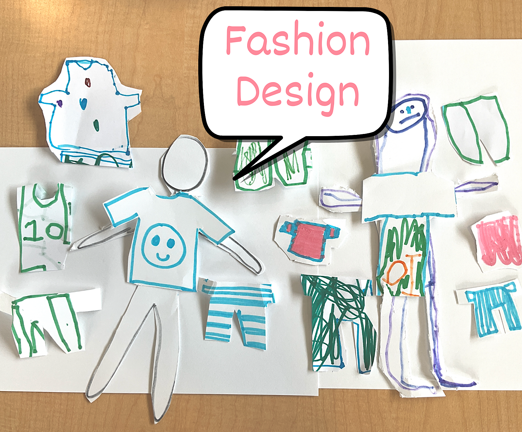 The Magic of an Organic Learning Moment: Paper Doll Fashion Design